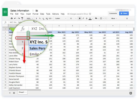 Highlight Rows in Google Spreadsheets