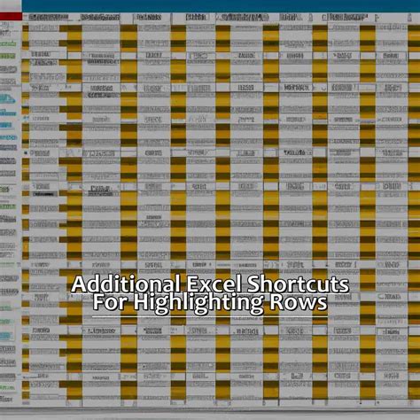 Highlight rows shortcuts in Google Sheets