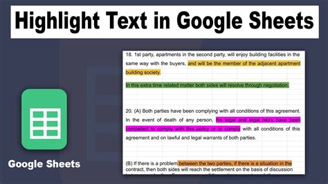 Using the Highlighter Tool in Google Sheets