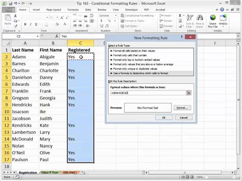 Highlighting Cells Using Conditional Formatting