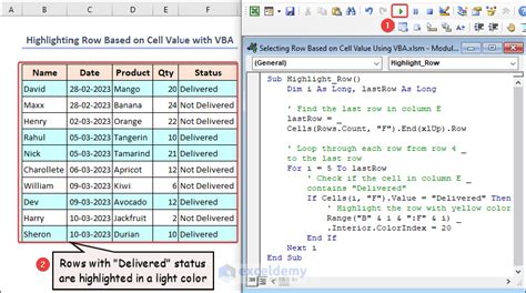 Highlighting Selected Rows in Google Sheets 3