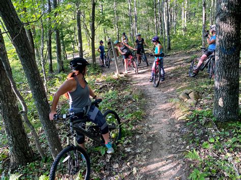 A photo of hiking and biking trails