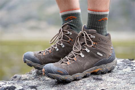 Hiking boots and socks