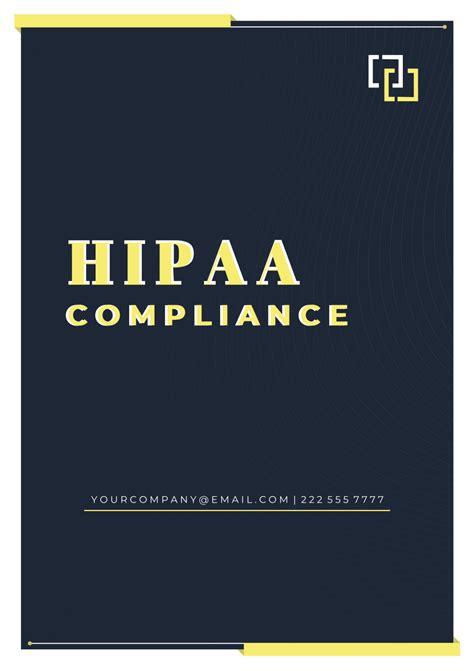 HIPAA Compliance Template Free