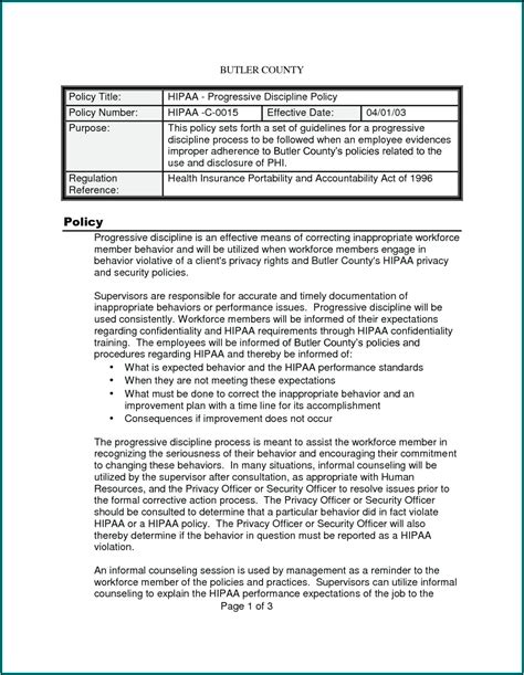 HIPAA Policy and Procedure Manual Template Free