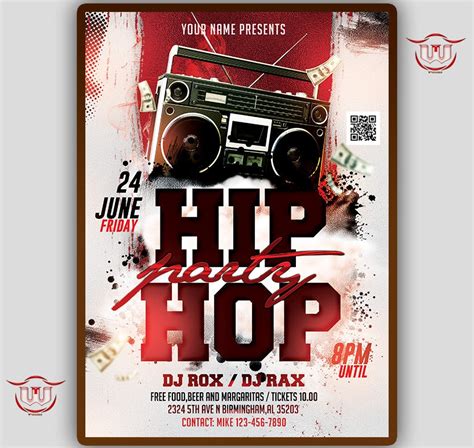 Hip-Hop Event Invitation Template