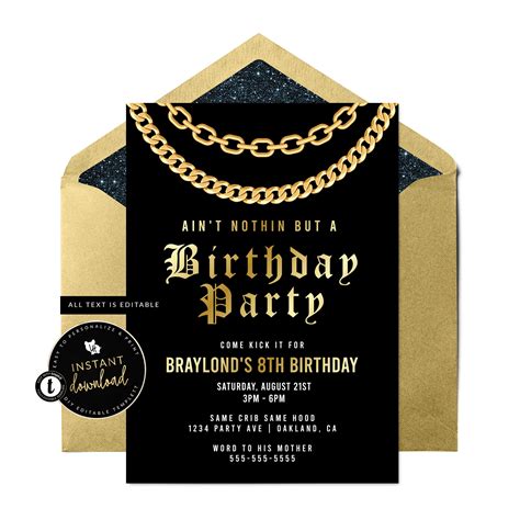 Hip-Hop Invitation Design