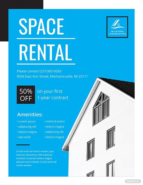 Hire Designer for Rental Flyer Template in Word