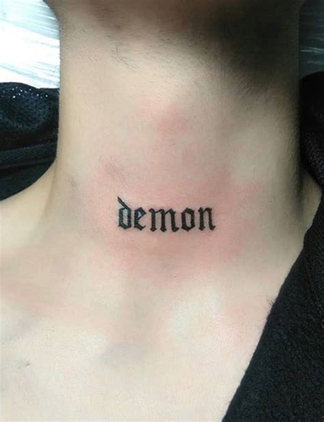 History of demon under skin tattoo