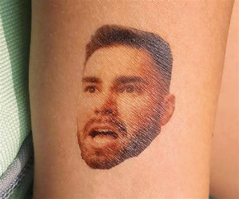 History of Face Temp Tattoos