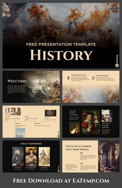 History PPT templates for high school students