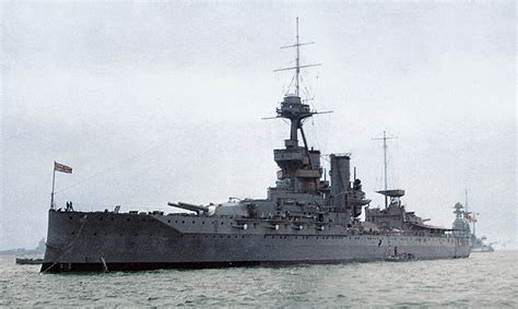 HMS Iron Duke at the Battle of Jutland during WW1