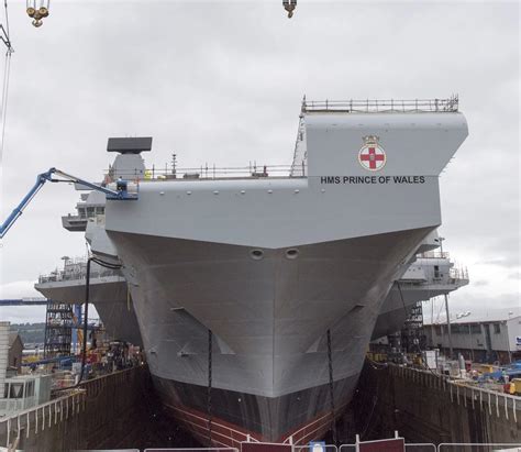 HMS Prince of Wales under construction