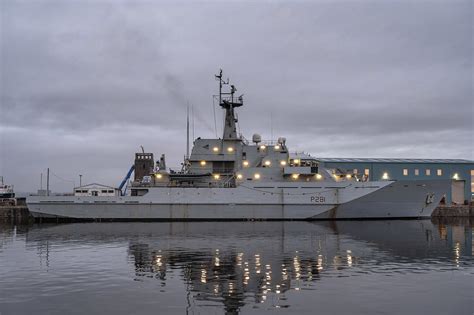 HMS Tyne (P281) in the North Sea