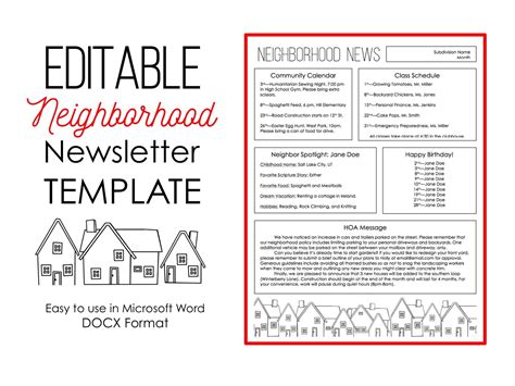 HOA Newsletter Templates in Microsoft Word