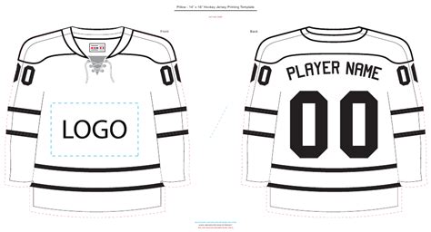 Hockey Jersey Template Designs 10