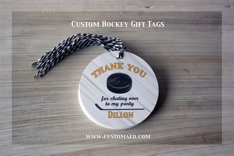 Hockey-Themed Gift Tags