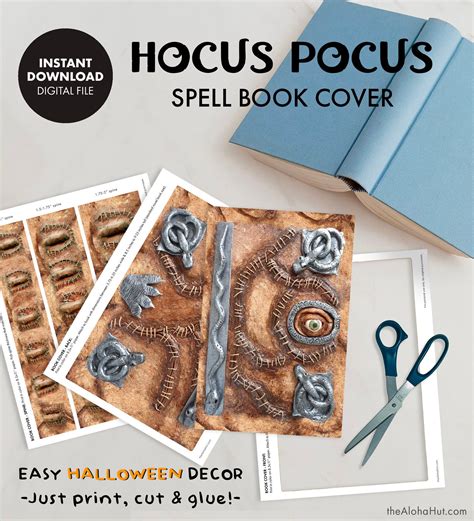 Hocus Pocus Spell Book Free Template