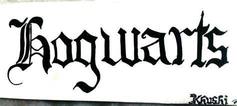 Hogwarts Calligraphy