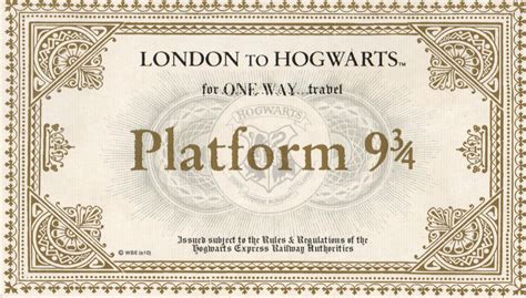 Hogwarts Express Ticket Design