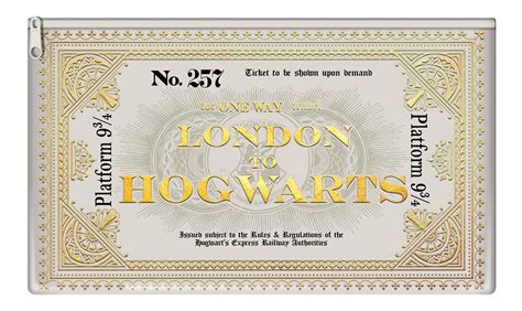 Hogwarts Express Ticket Ideas