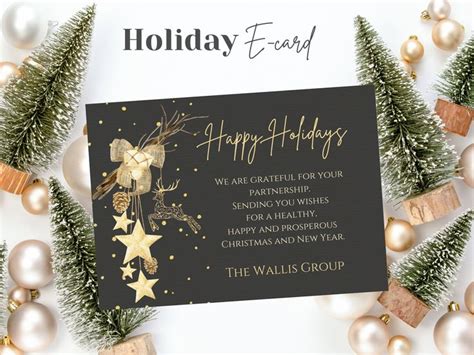 Holiday cards for business partners