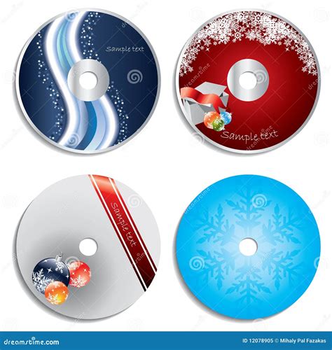 Holiday CD Label Template