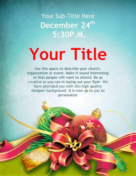 Holiday Cheer Flyer Template