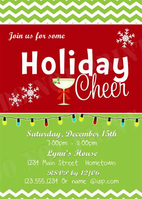 Holiday Cheer Party Invitation Template