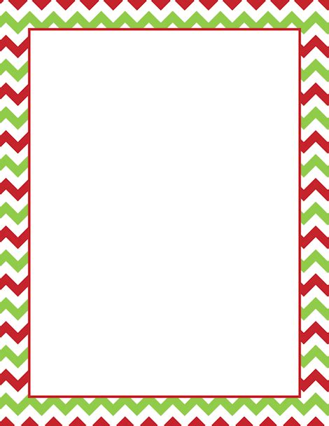 Holiday chevrons border template