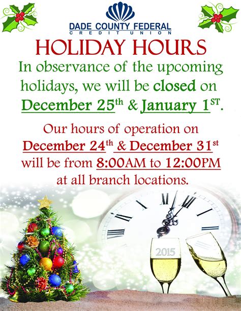 Holiday Closure Sign Template 1