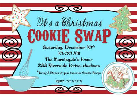 Holiday Cookie Exchange Invitation