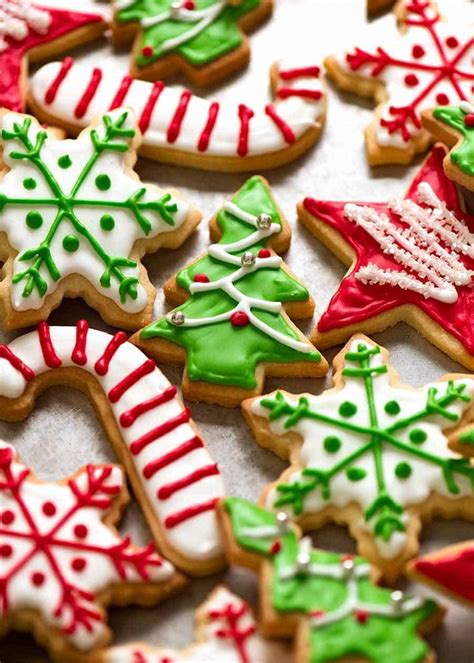 Family baking holiday cookies