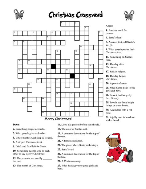 Holiday Crossword Puzzles Image 7