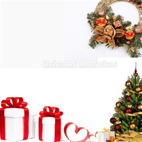 Holiday decoration template