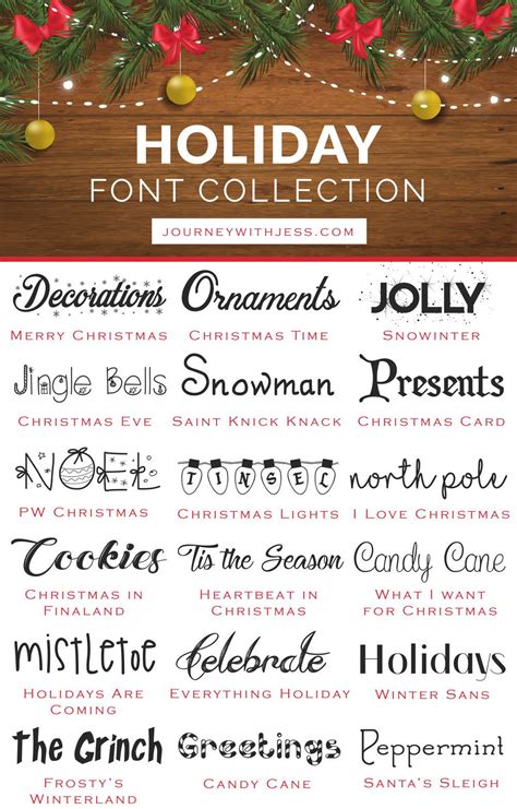 Holiday Fonts Example 7