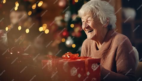 Family exchanging holiday gifts together