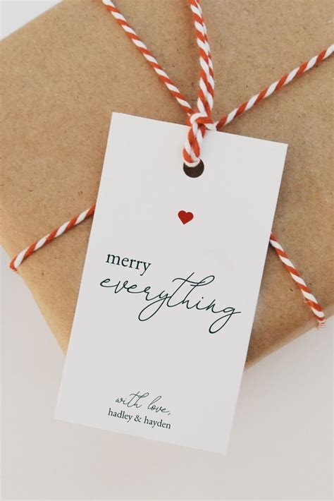 Holiday Gift Tag Template