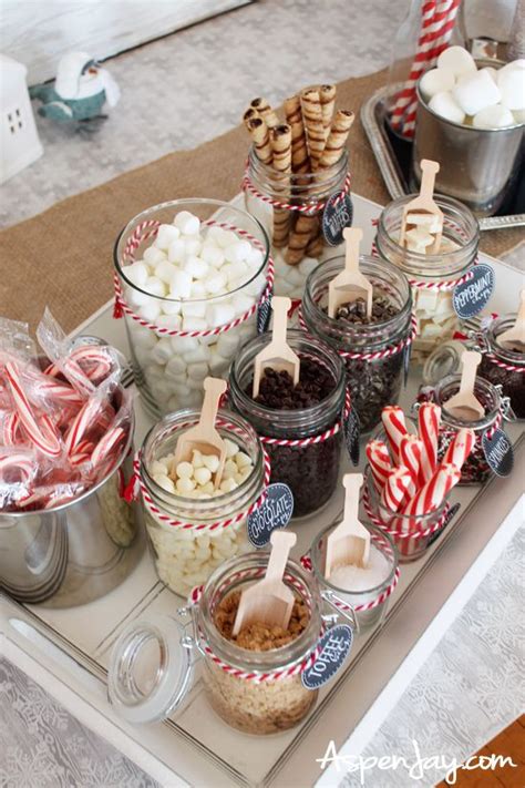 Holiday hot cocoa bar