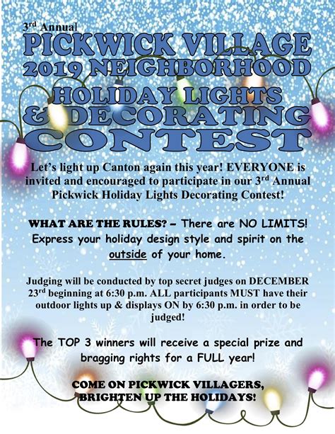 Holiday Lighting and Decorating Contest