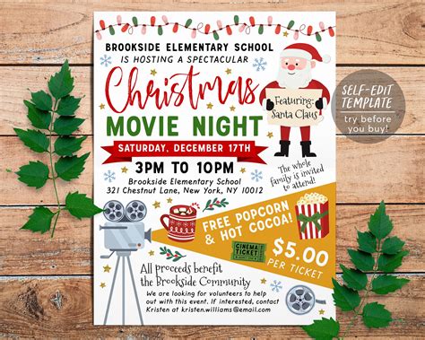 Holiday Movie Flyer