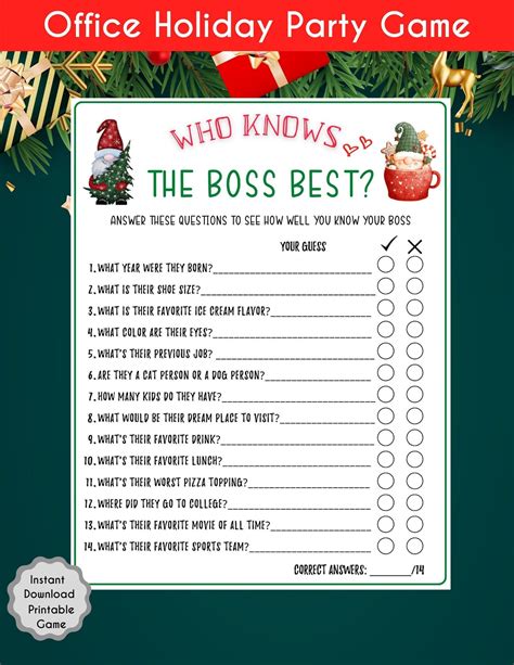 Holiday Office Games