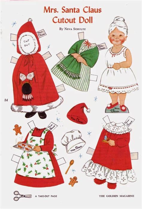 Holiday Paper Doll Template