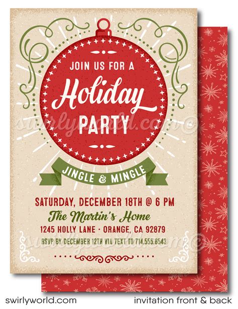 Holiday Party Invitation Example