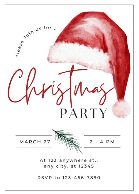 Holiday party template example image