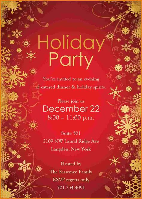 Holiday party templates for Word