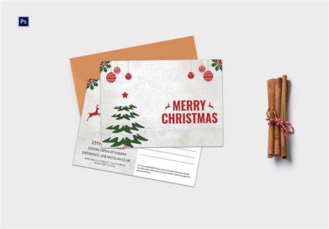 Holiday Postcard Invite Template