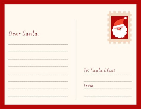 Holiday postcard template