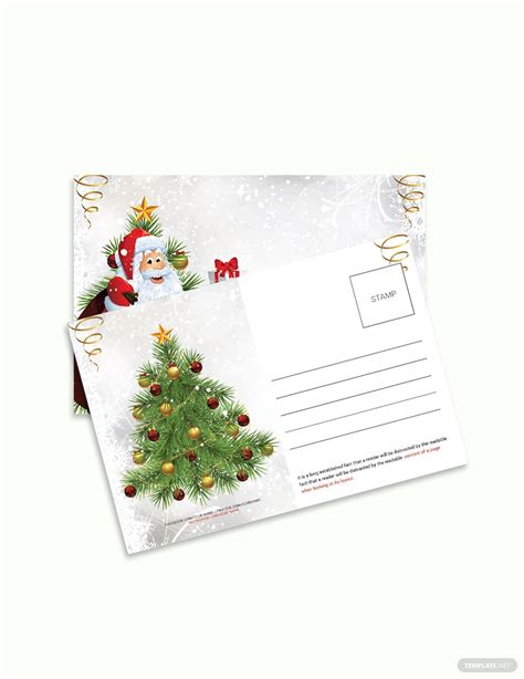 holiday postcard template