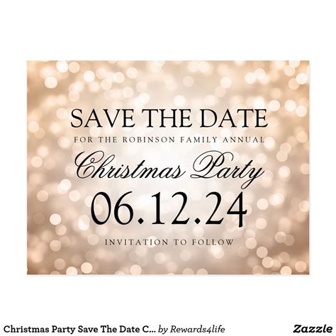 Holiday Save the Date Template